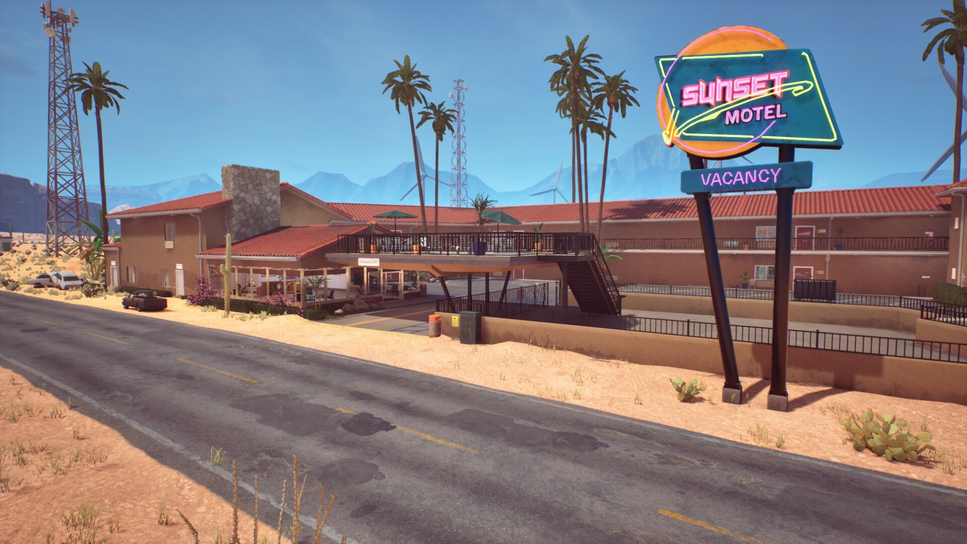 선셋 모텔 외관 (Sunset Motel)