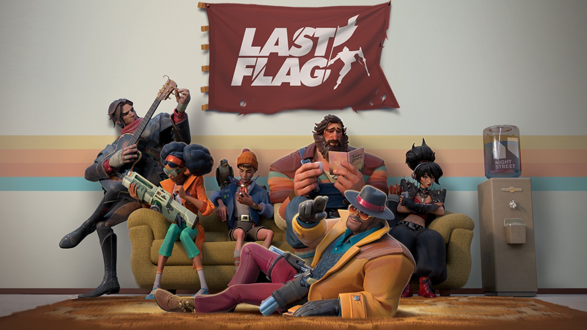 I concorrenti di Last Flag si rilassano nella lounge