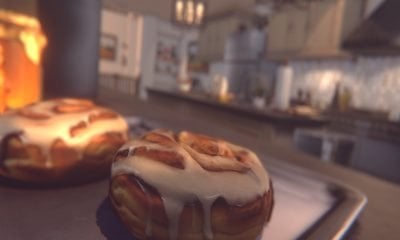 厨房柜台上的烘焙食品