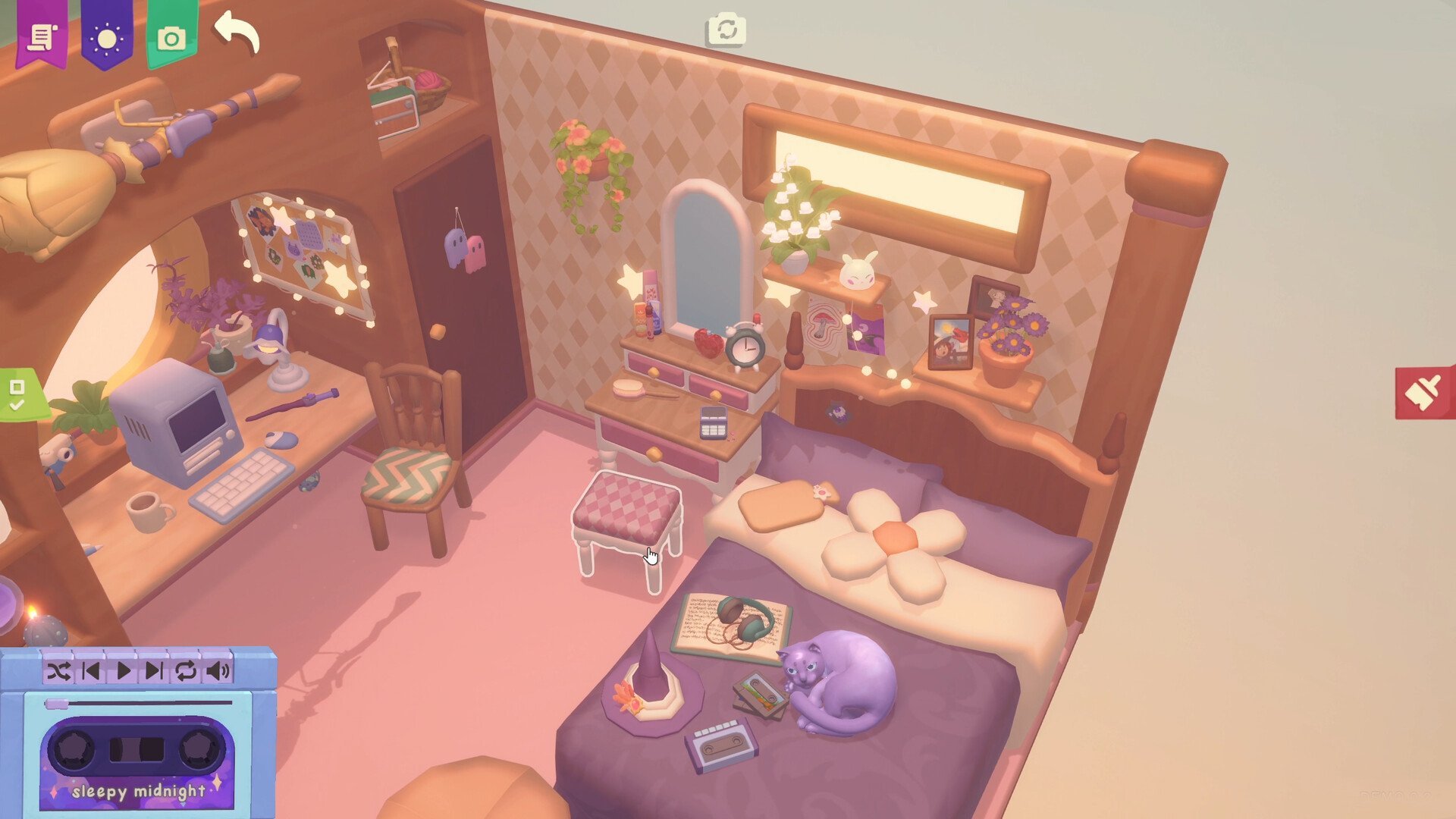 Cozy witch's bedroom