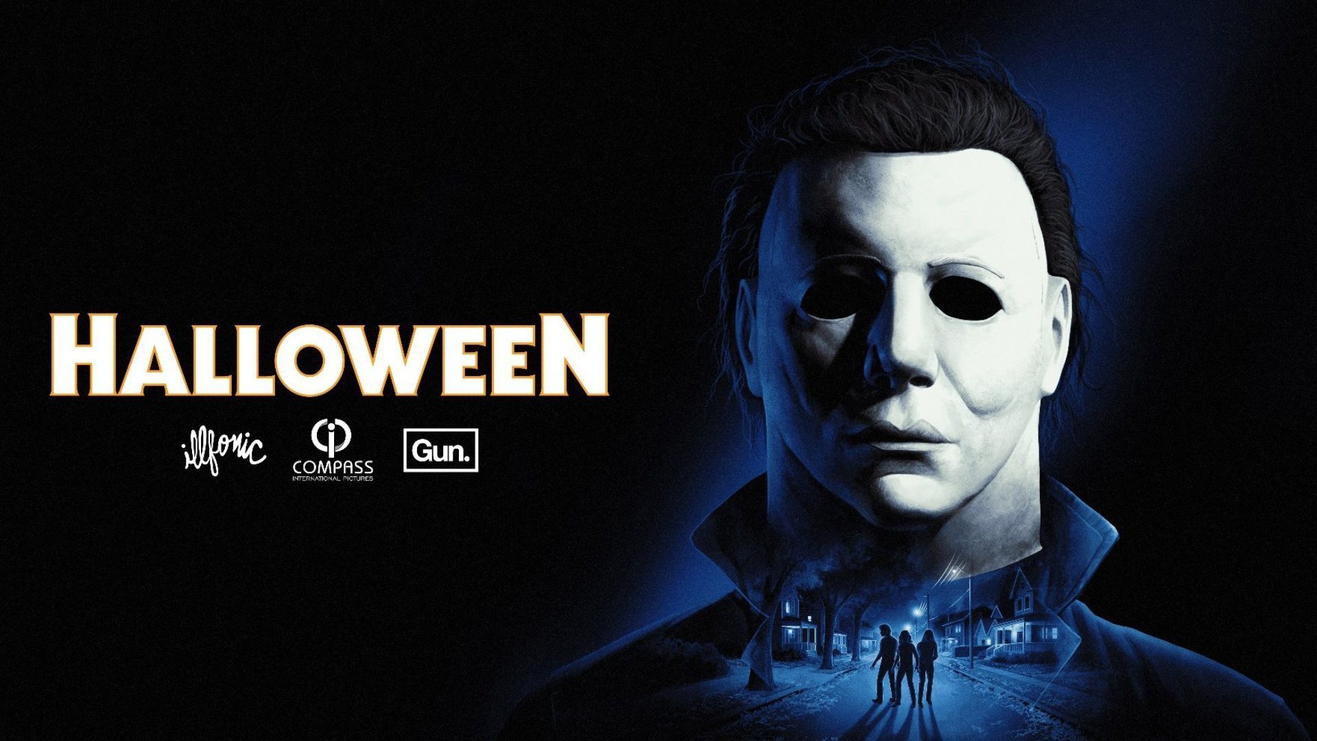 Title art for the Halloween game with the iconic mask
