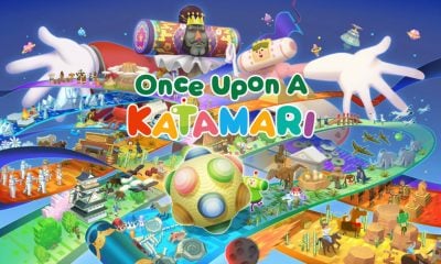 Colorful game art collage for Once Upon a Katamari