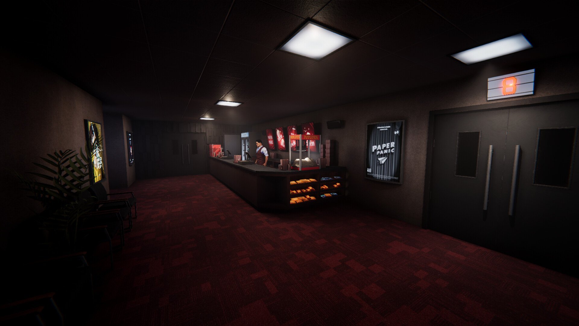Movie theater lobby