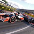 SteamレースゲームでF1カーがトラックを高速で走る