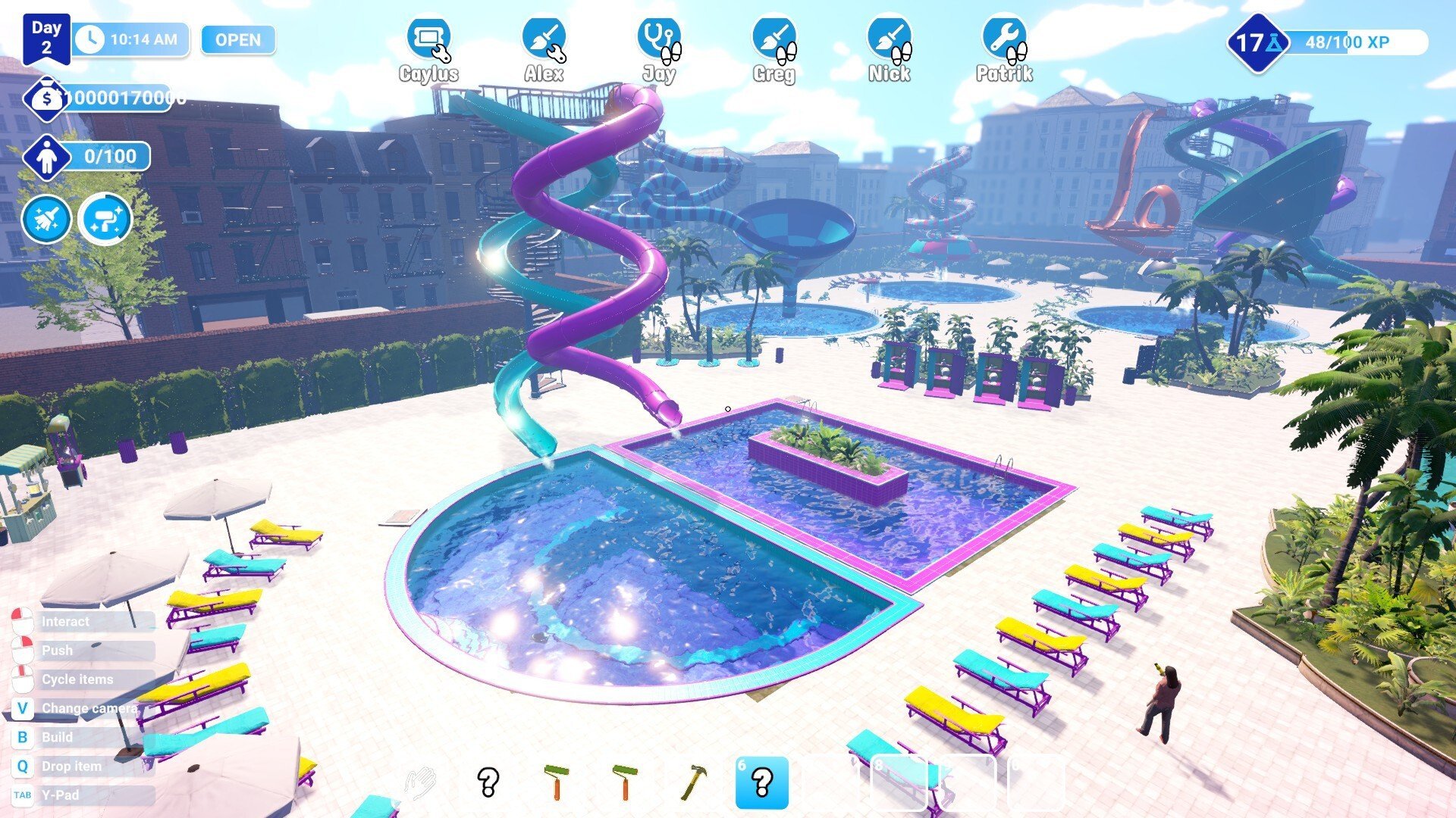 Interface utilisateur/Présentation du simulateur de parc aquatique