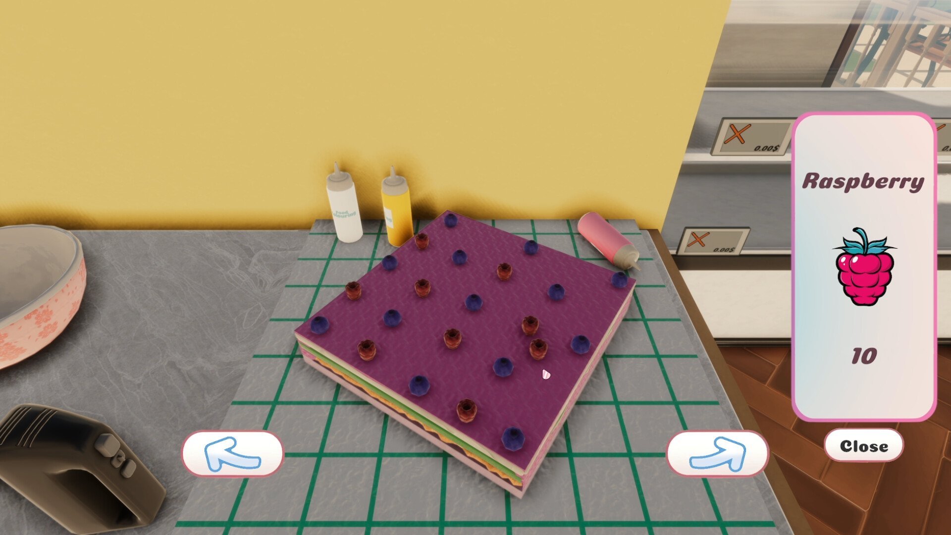 Decorating a layered cake