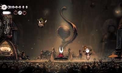 A small masked warrior faces insect-like figures in Game Pass platformer game