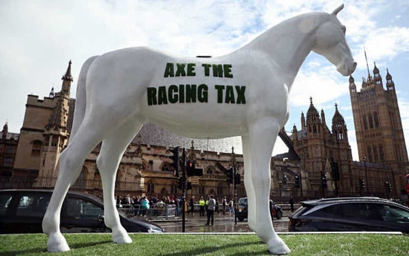 axe the racing tax horse racing uk taxation protest gambling legislation
