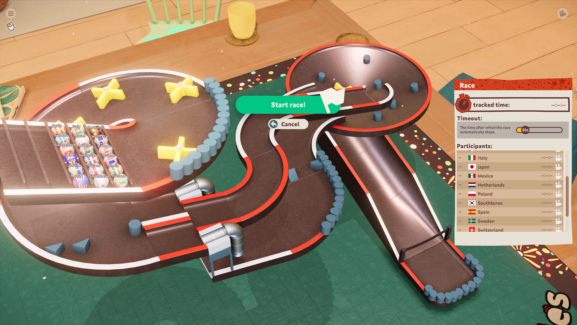 Track Construction, Cozy Marbles
