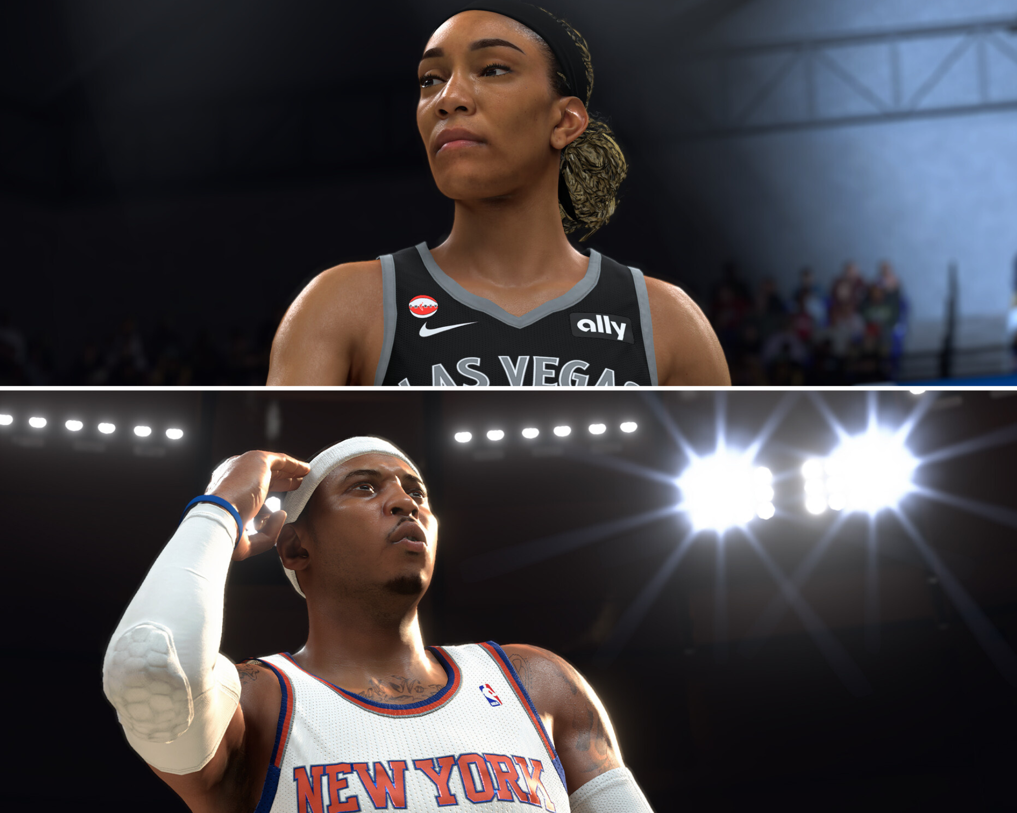 Aja Wilson ves Jalen Brunson