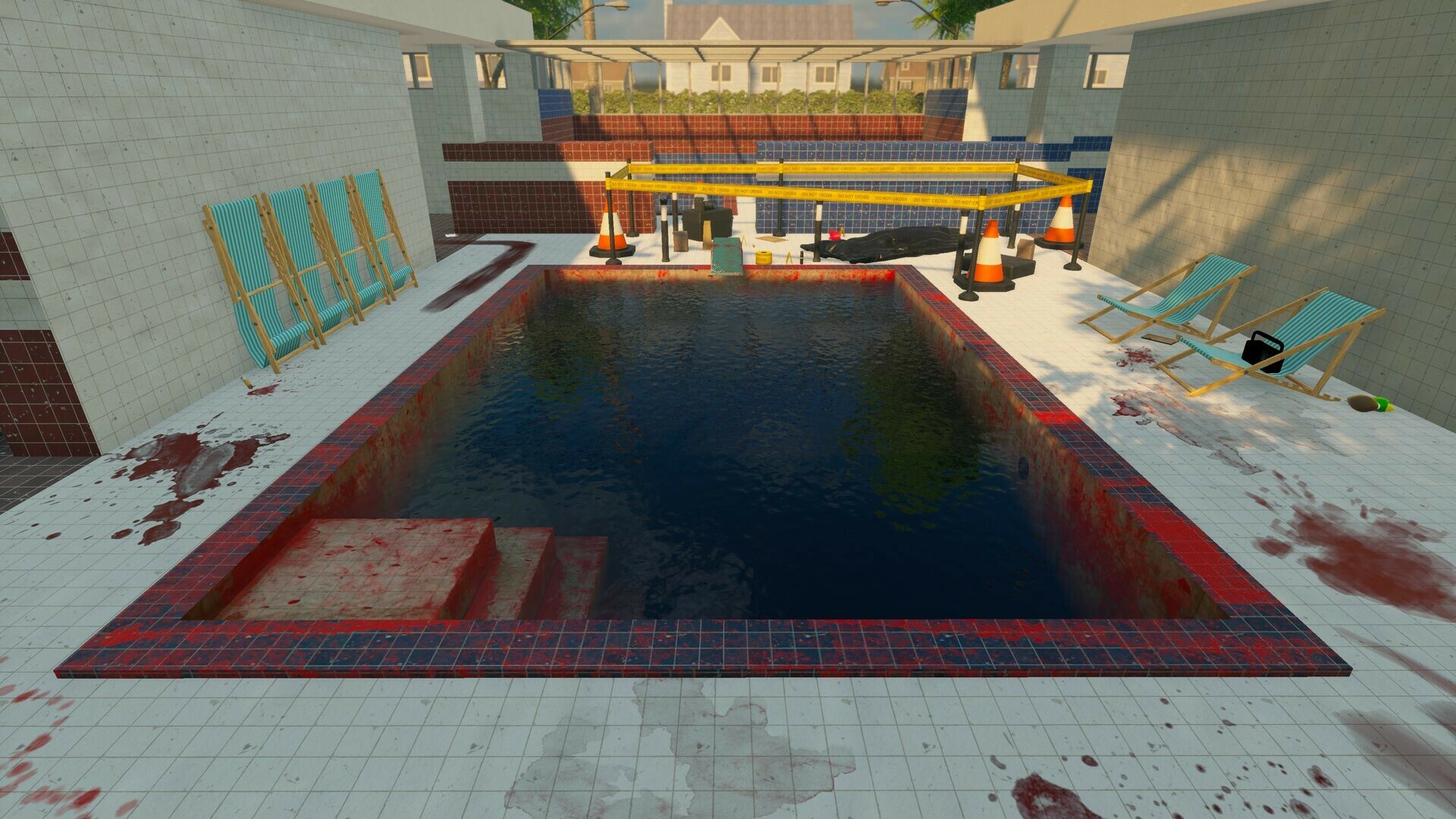 Bloody Pool/Crime Scene, Pool Cleaning Simulator