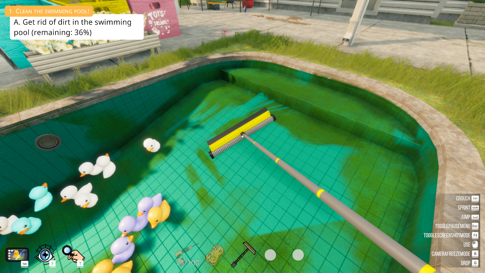Pool Cleaning Simulator Gameplay