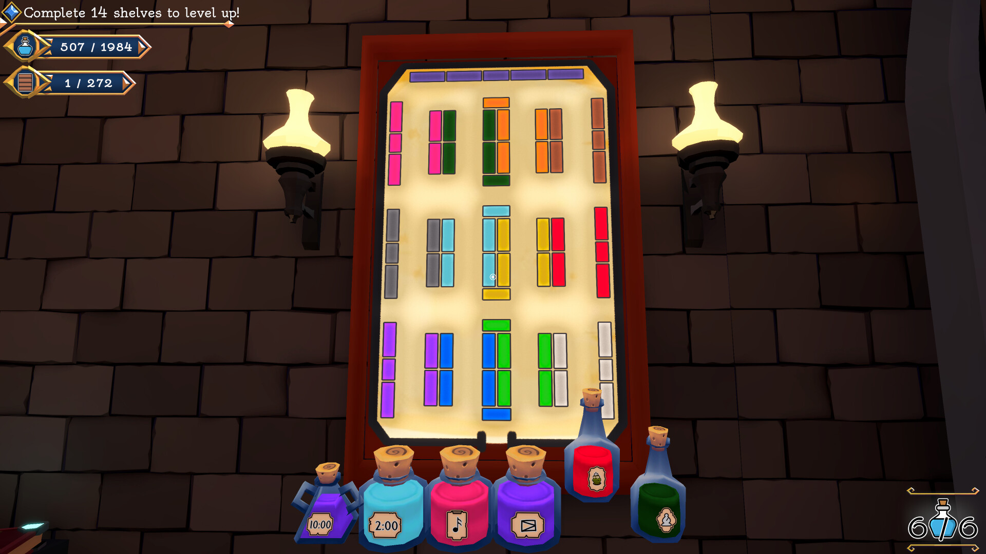Puzzle, Shelve the Potions!