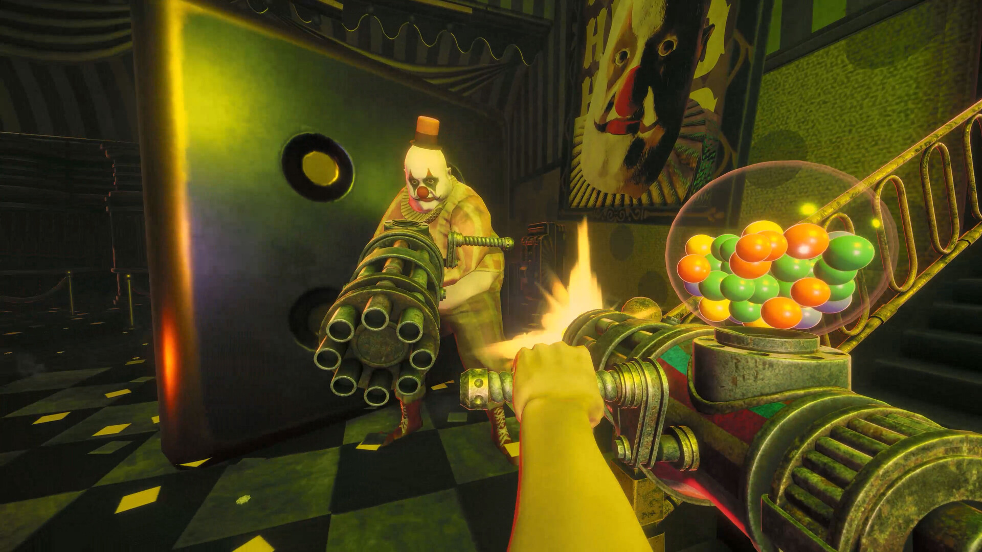 Clown with a chain-gun, Twisted Tower