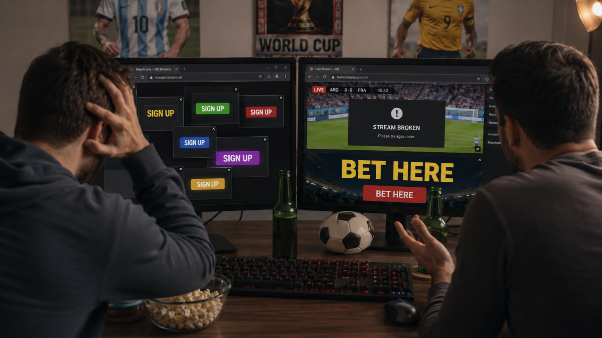 illegal streams pirate football betting world cup black market gambling ads