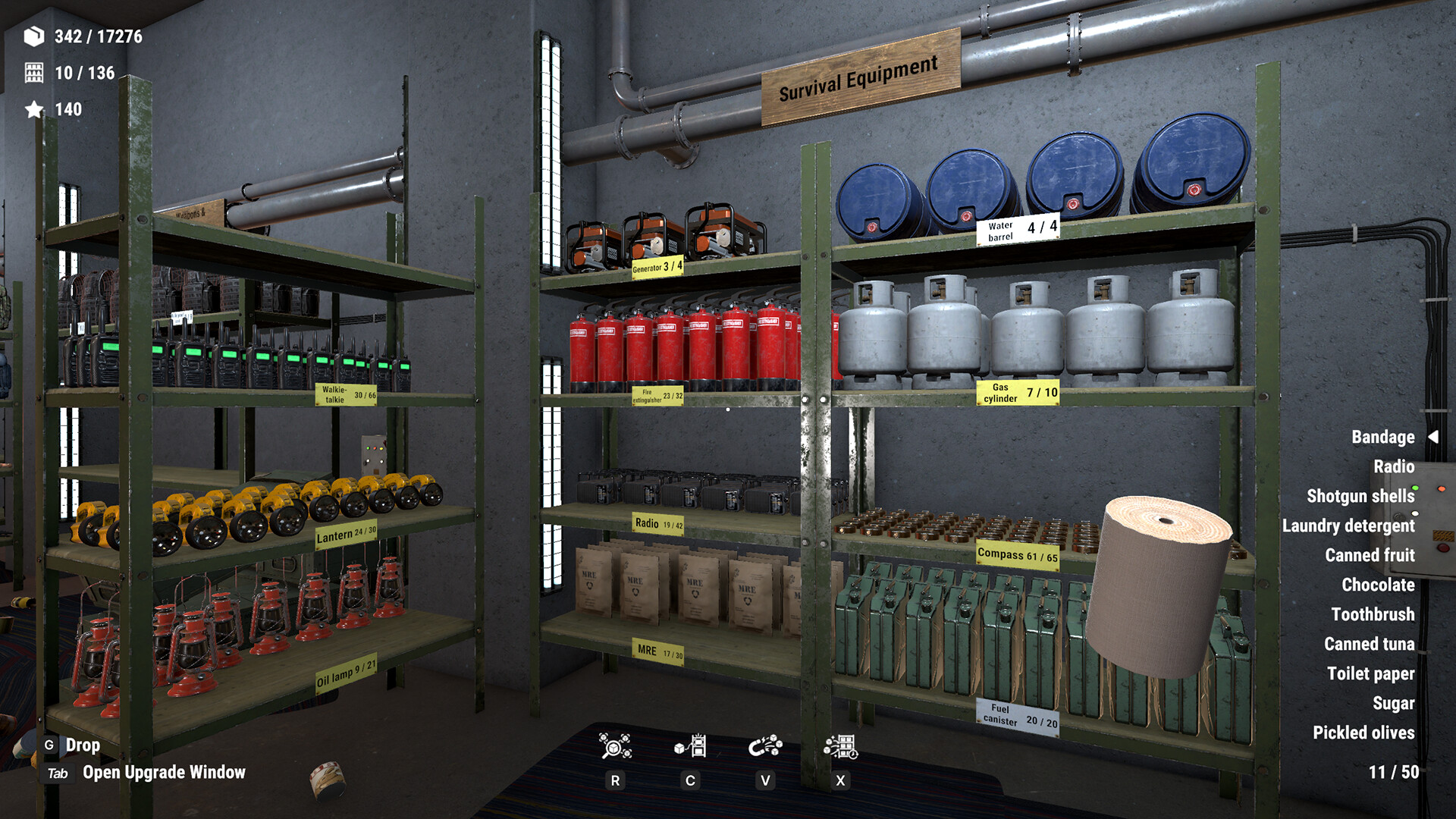 Storage Room, Bunker Tidy Up