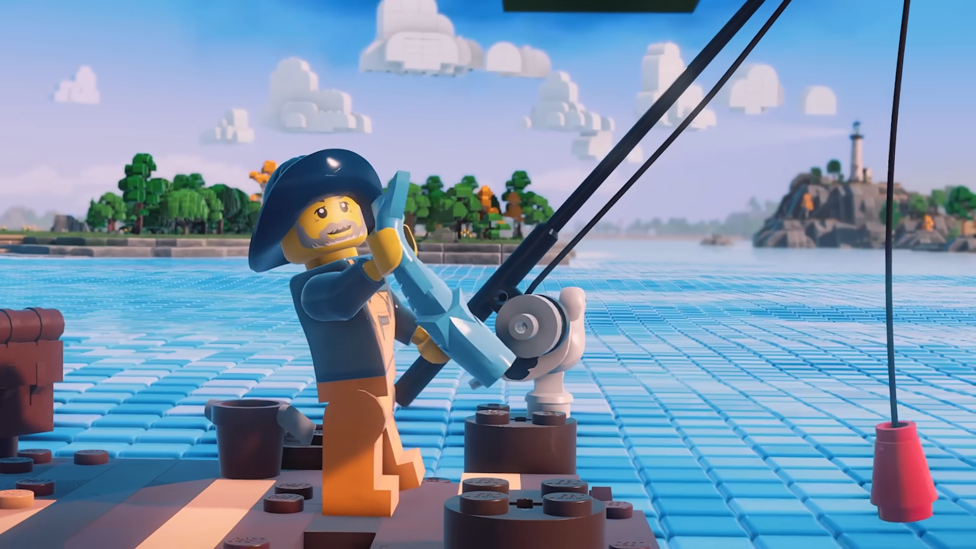 fishing in Lego Skylines