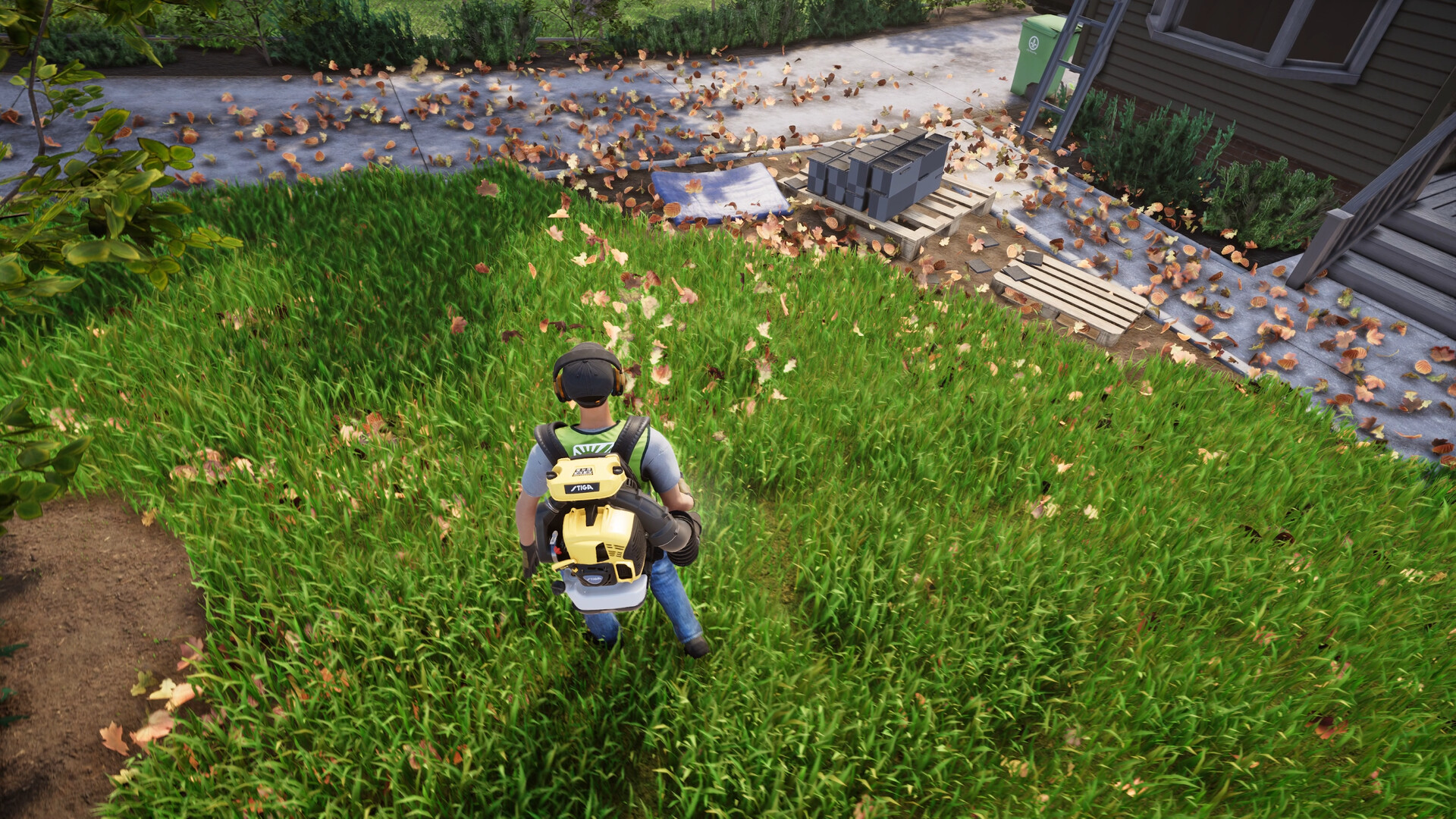 Lawn Mowing Simulator 2 Third-Person Gameplay
