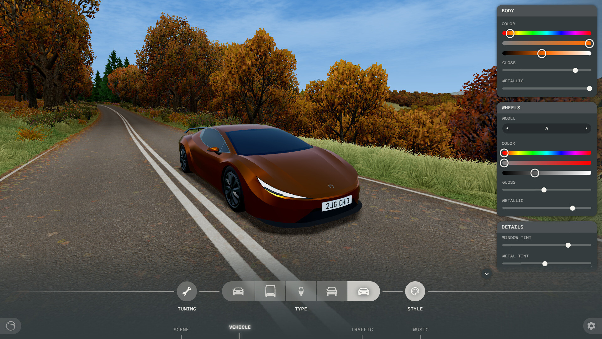 Customization Options, Slow Roads