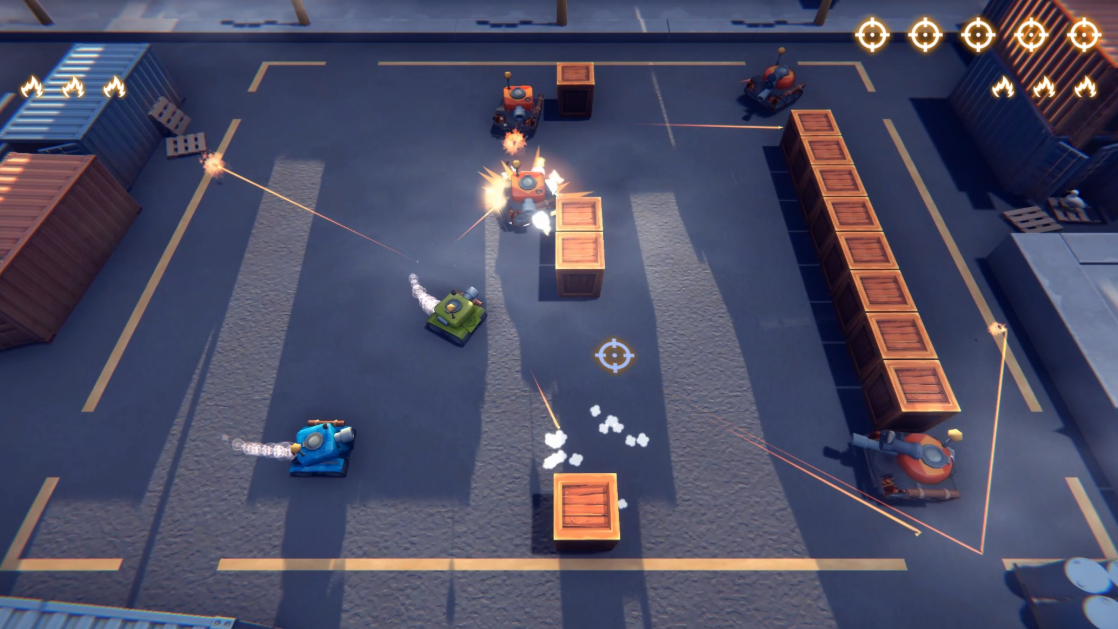 Tiny Tanks: Showdown Gameplay