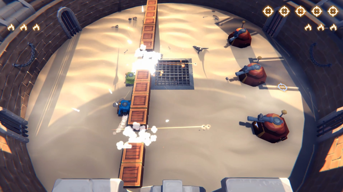 Tiny Tanks: Showdown Gameplay