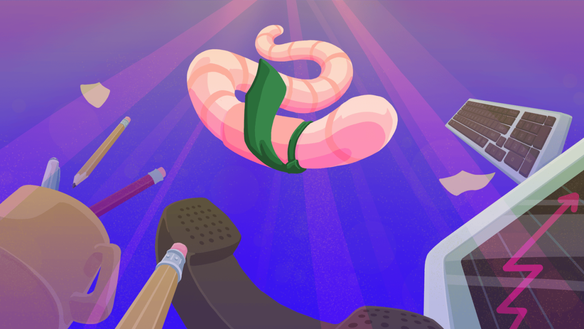 Worming from Home Key Art