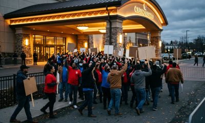 Teamsters and UNITE HERE Workers Strike at Encore Boston Harbor