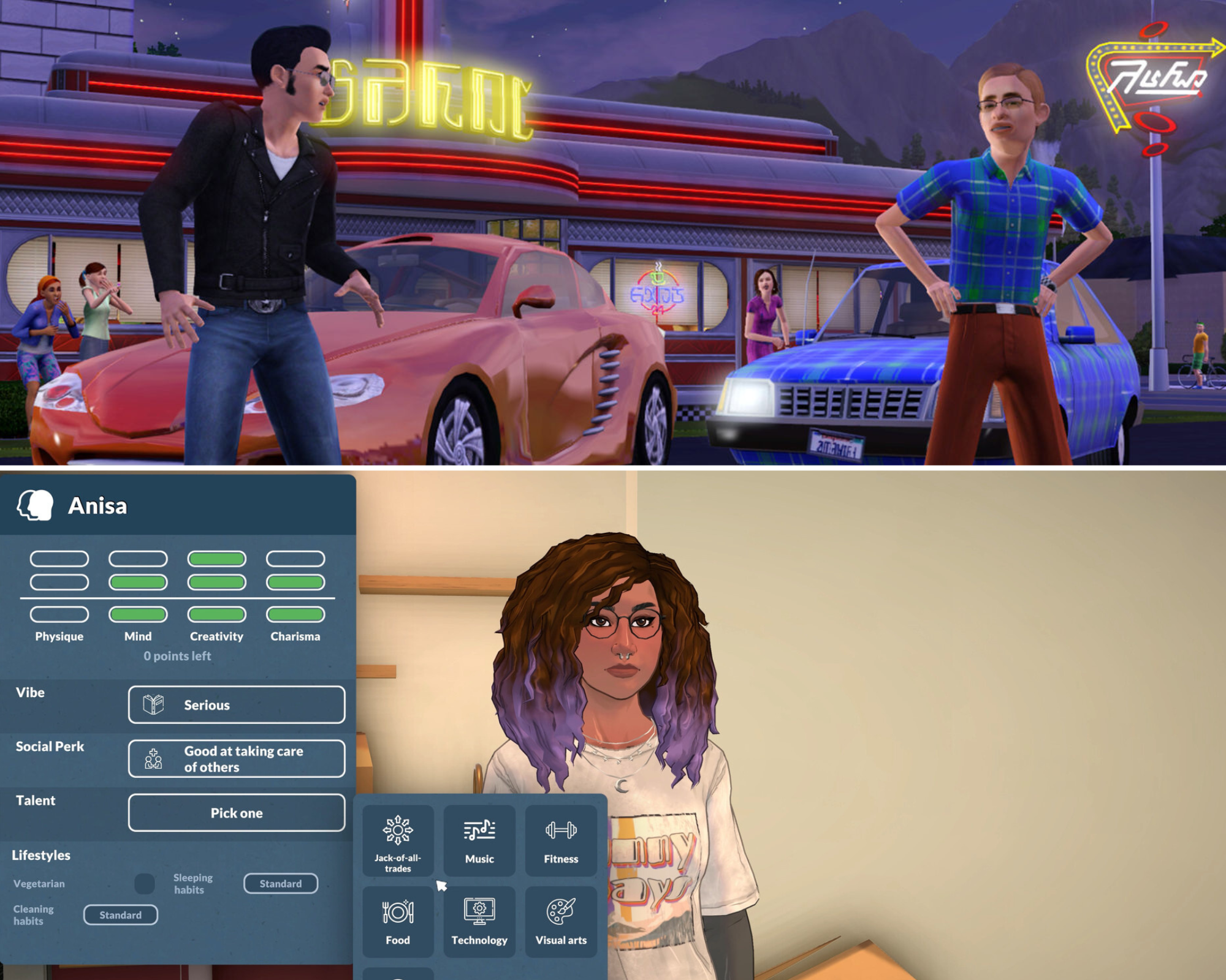 customizaing charcters in Paralives Vs The Sims