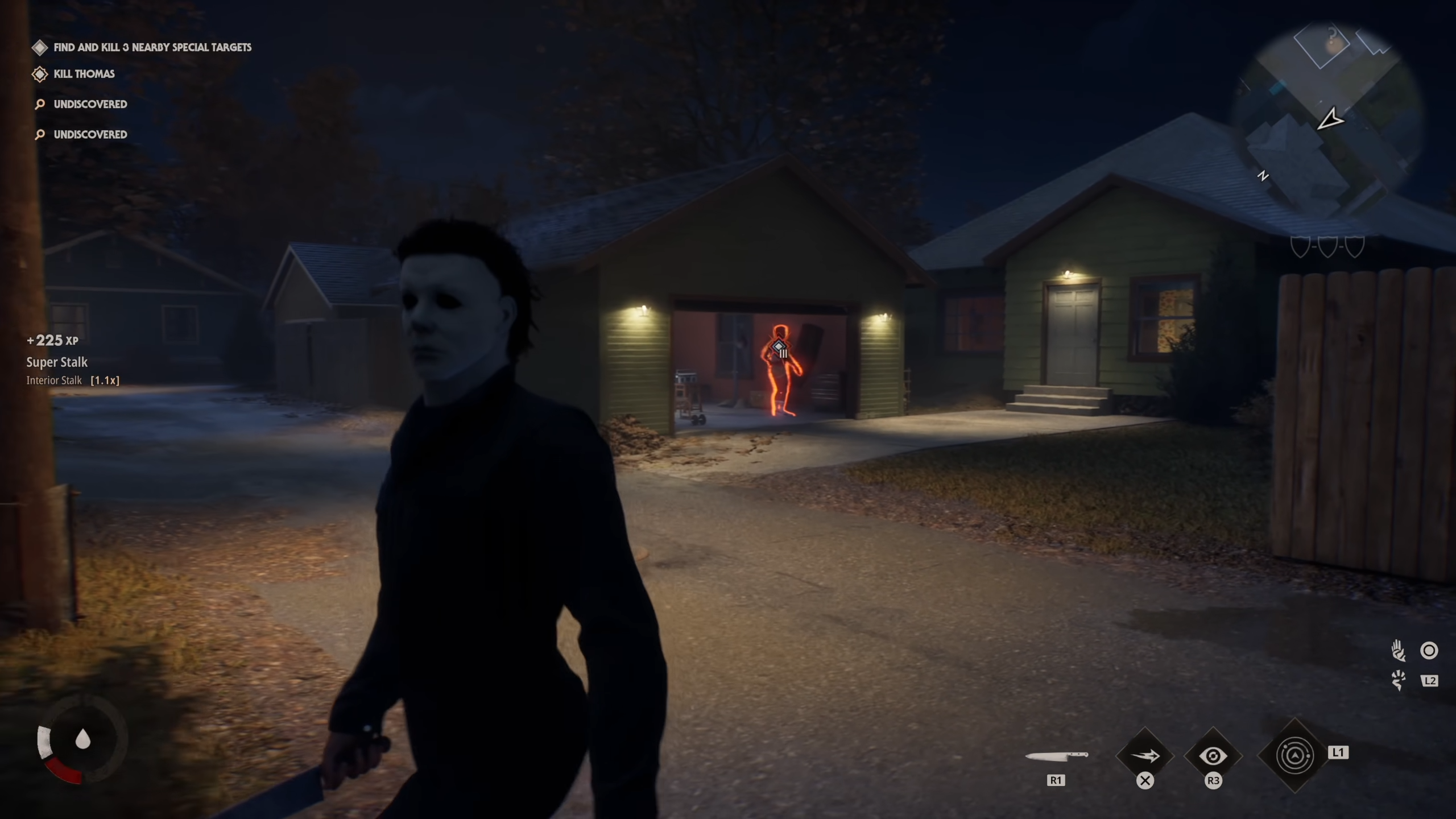 Micheal walking away