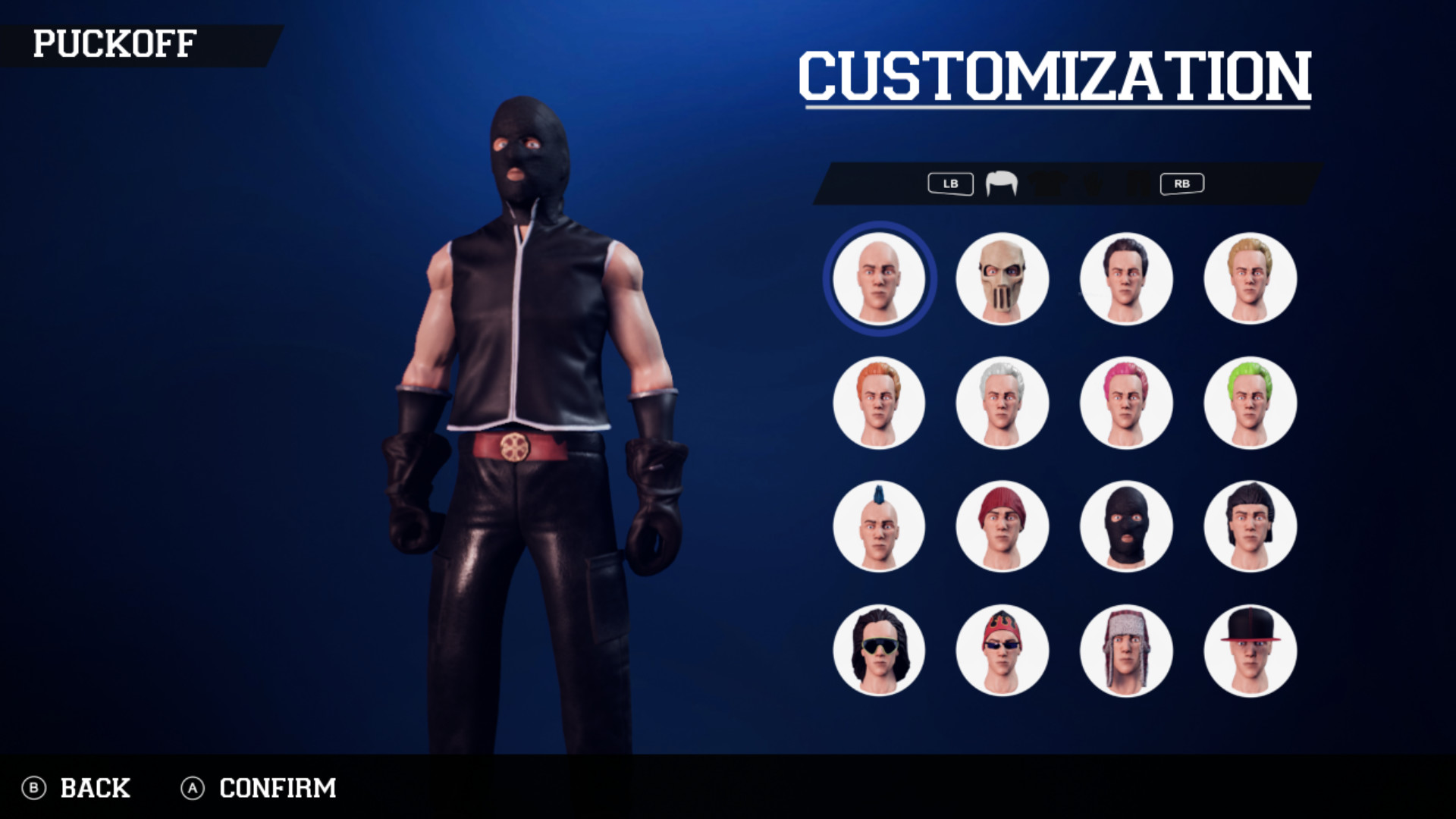 Character Customization, PUCKOFF: RELOADED