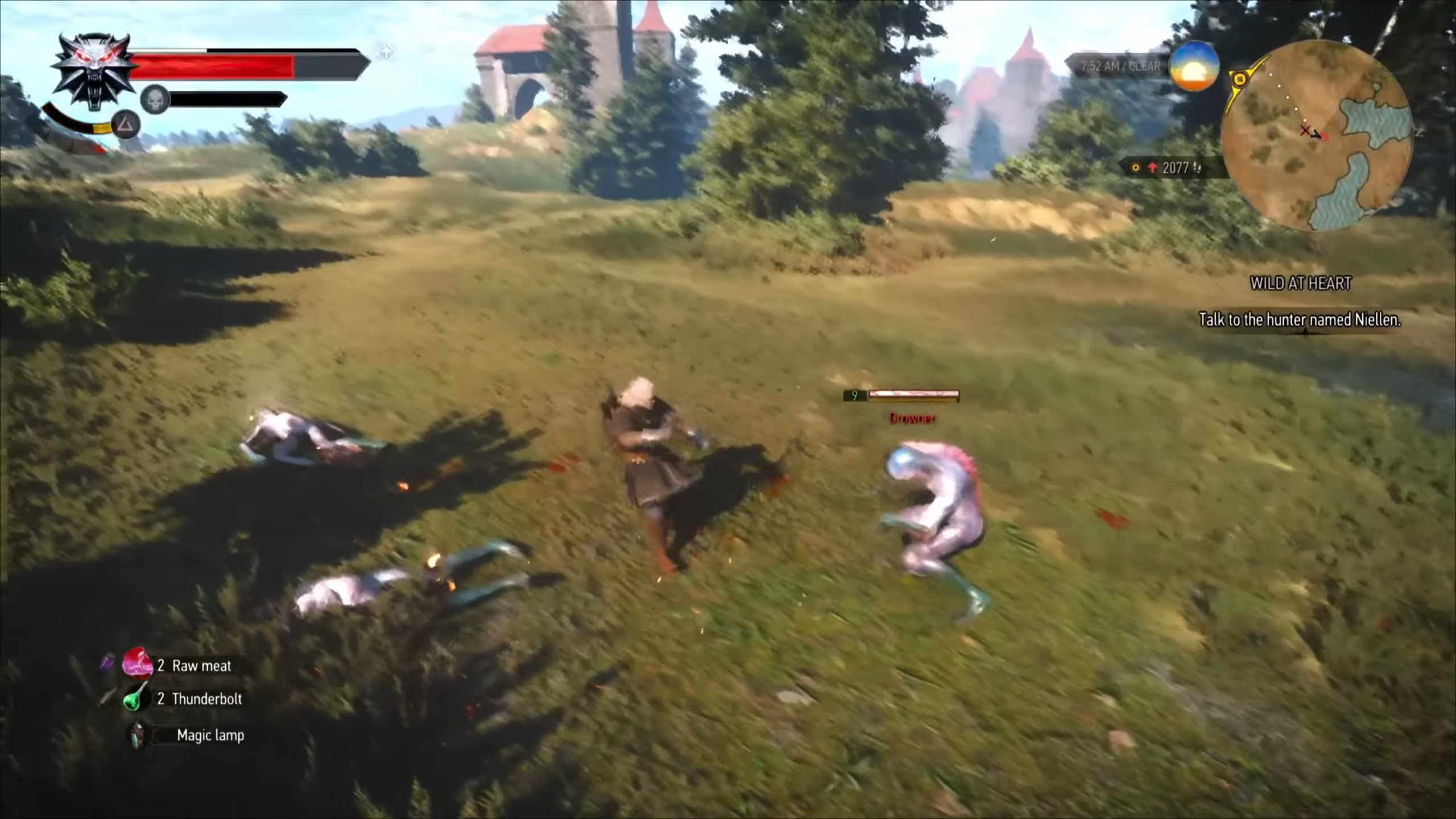 geralt sword fight