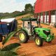 Coffee cherries being transported in Farming Simulator 25: Beans & Alpacas