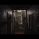 A narrow, shadowy hallway stretches toward a staircase in Luto.