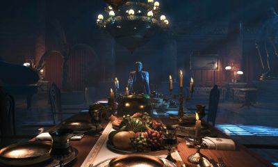 Candlelight falls across a decaying banquet table in Dying Light: The Beast.