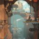 Sargon crosses a vast ancient temple chamber in Prince of Persia: The Lost Crown.