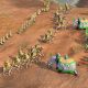 Infantry, camel riders and war elephants assembled in Age of Empires IV.