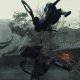 Warriors clash with swords in a rain-soaked courtyard surrounded by tiled roofs in Phantom Blade Zero.